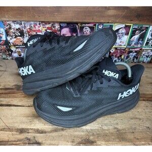 Size 9.5 - Hoka One One Clifton 9 GORE-TEX Triple Black Womens Running Shoe